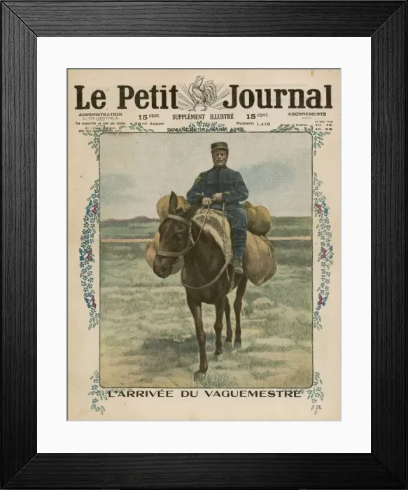 Framed Print : Arrival of War Post Framed Print : Arrival of War Post