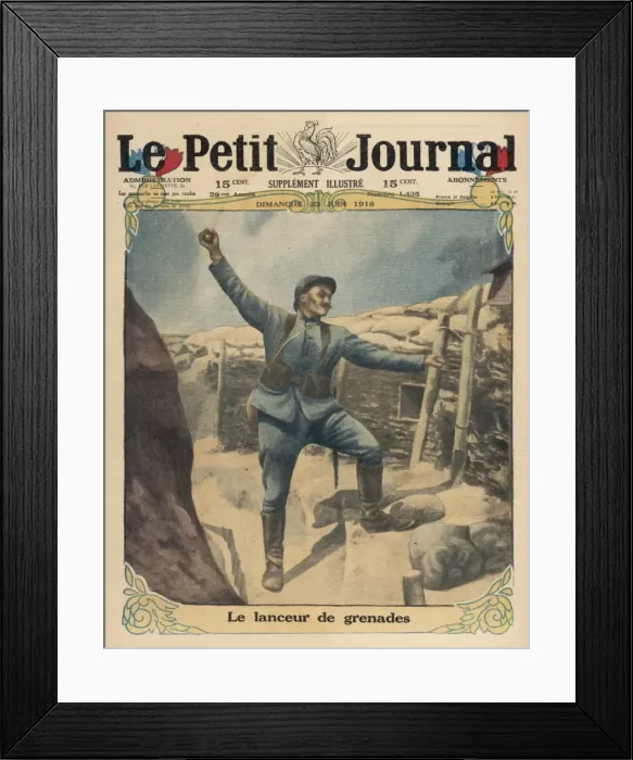 Framed Print : Grenade-Thrower Wwi Framed Print : Grenade-Thrower Wwi