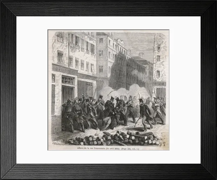 Framed Print : Riots at Lyon Framed Print : Riots at Lyon