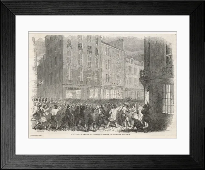 Framed Print : Bread Riots in Paris Framed Print : Bread Riots in Paris