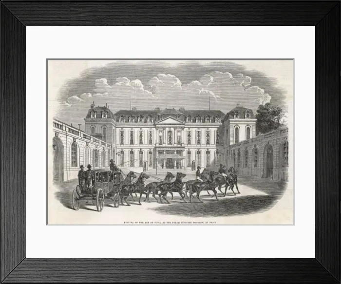 Framed Print : Bey of Tunis Visits Framed Print : Bey of Tunis Visits