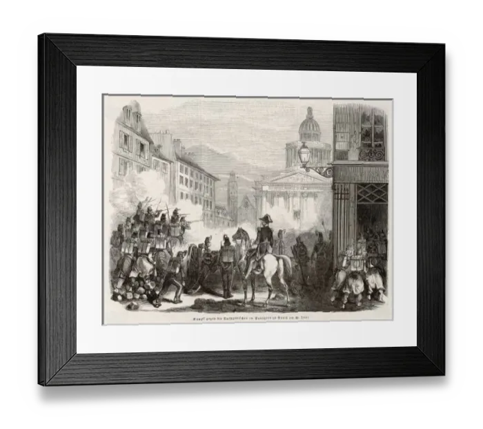 Framed Print : Paris Street Fighting