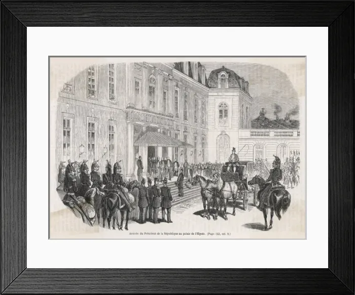 Framed Print : Napoleon at the Elysee Framed Print : Napoleon at the Elysee