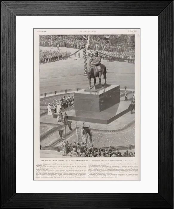 Framed Print : Statue of Alexander III Framed Print : Statue of Alexander III