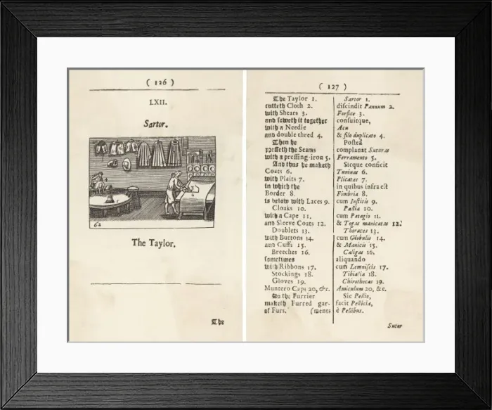 Framed Print : 17th C Taylor Framed Print : 17th C Taylor