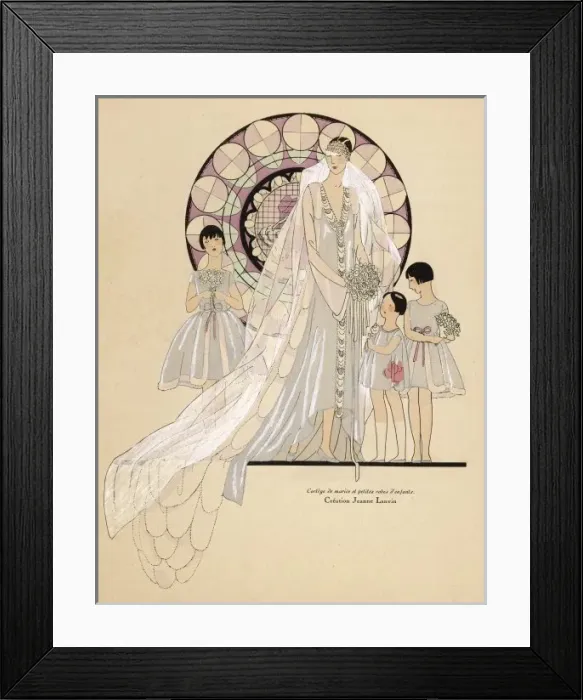 Framed Print : Wedding Dress 1926 Framed Print : Wedding Dress 1926