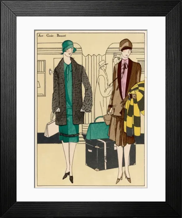 Framed Print : Travelling Clothes 1926 Framed Print : Travelling Clothes 1926