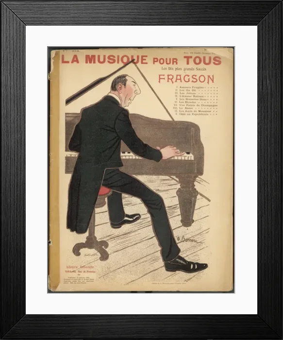 Framed Print : Henry Fragson Framed Print : Henry Fragson