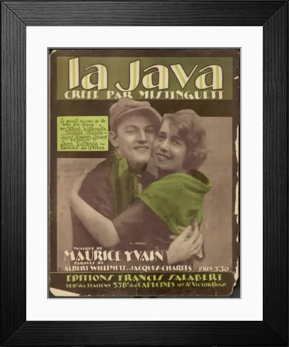 Framed Print : LA Java Music Sheet Framed Print : LA Java Music Sheet
