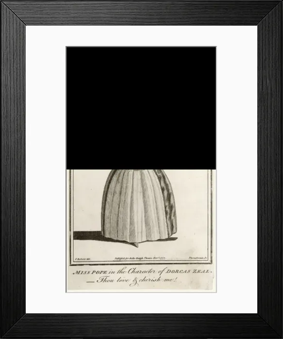 Framed Print : Jane Pope as Dorcas Zeal Framed Print : Jane Pope as Dorcas Zeal