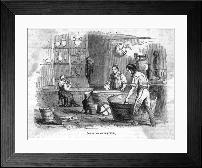 Framed Print : Glazing Porcelain Framed Print : Glazing Porcelain