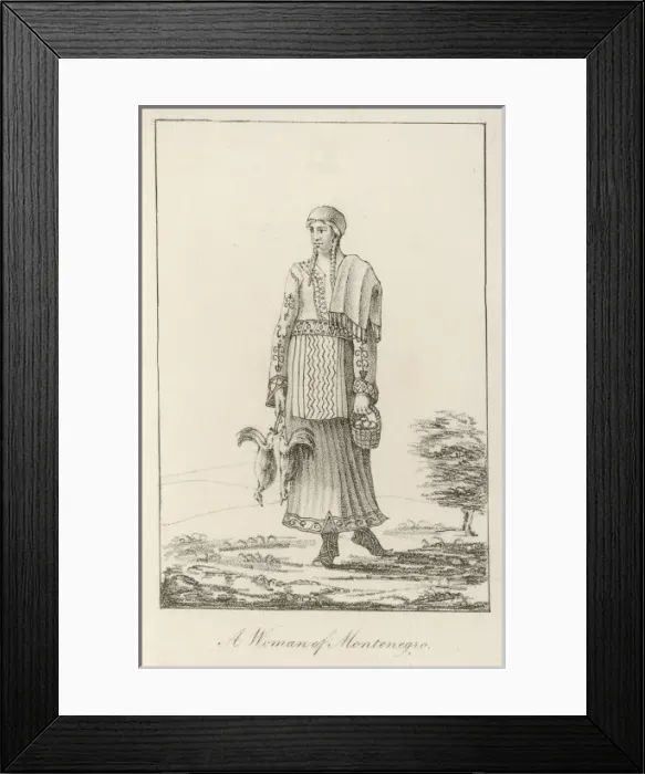 Framed Print : Montenegro Woman Framed Print : Montenegro Woman