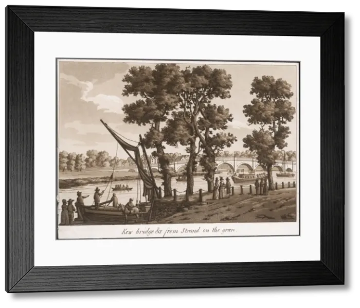 Framed Print : Kew Bridge Aquatint Framed Print : Kew Bridge Aquatint