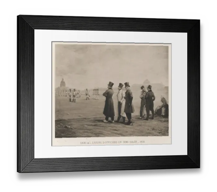 Framed Print : Retired Soldiers Framed Print : Retired Soldiers
