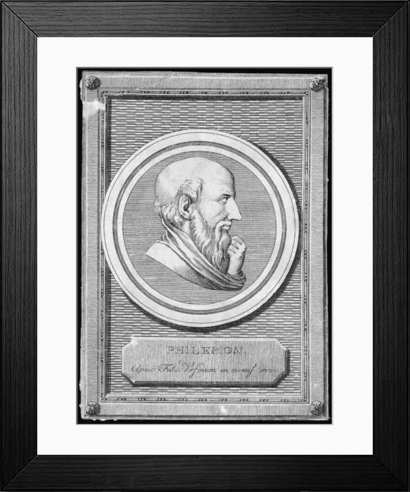 Framed Print : PHILEMON Greek writer of comedies from Syracuse, Sicily Framed Print : PHILEMON Greek writer of comedies from Syracuse, Sicily