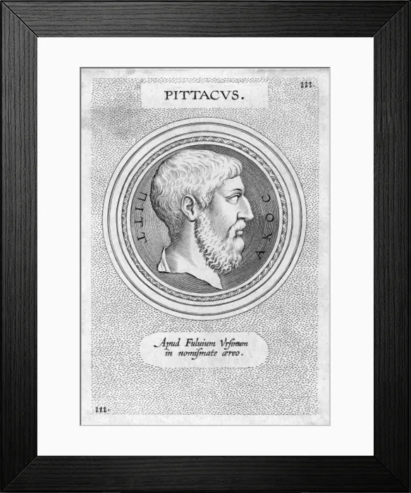 Framed Print : PITTACUS of Mytilene Greek statesman, lawgiver Framed Print : PITTACUS of Mytilene Greek statesman, lawgiver