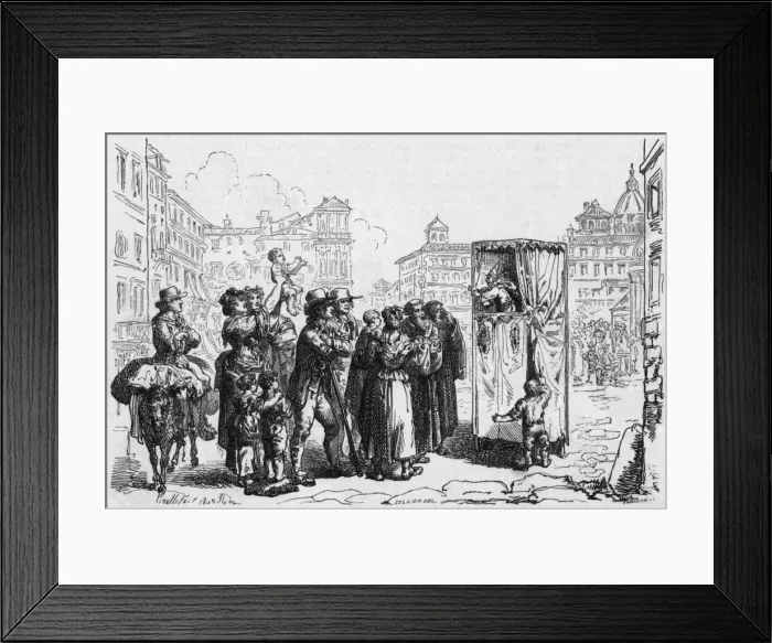 Framed Print : Punch Judy Italy Framed Print : Punch Judy Italy