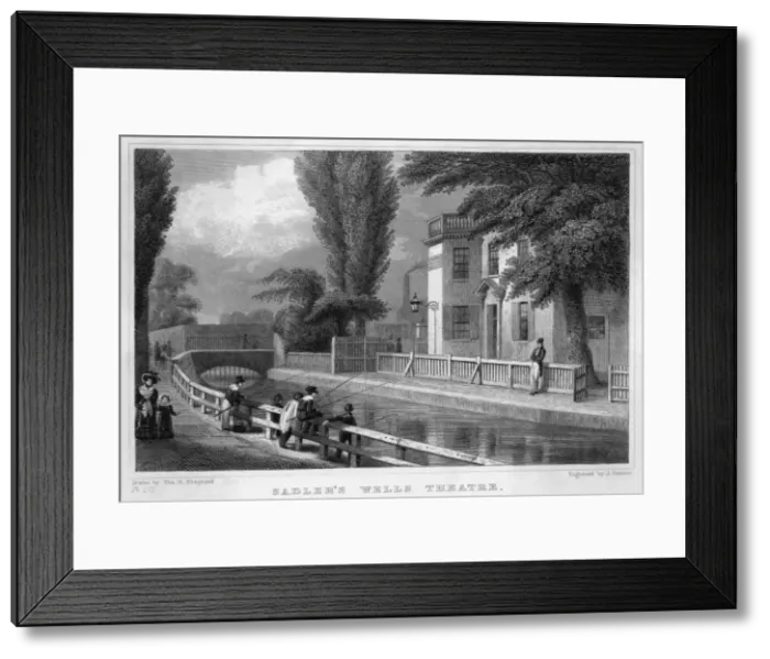 Framed Print : Sadlers Wells 1827 Framed Print : Sadlers Wells 1827