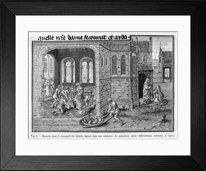 Framed Print : Hospital Wheelbarrow Framed Print : Hospital Wheelbarrow