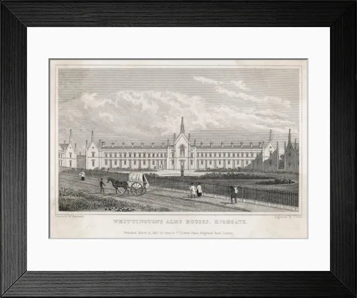 Framed Print : Whittington Almshouse