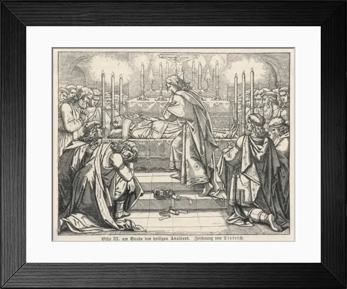 Framed Print : Otto III & Adalbert Framed Print : Otto III & Adalbert