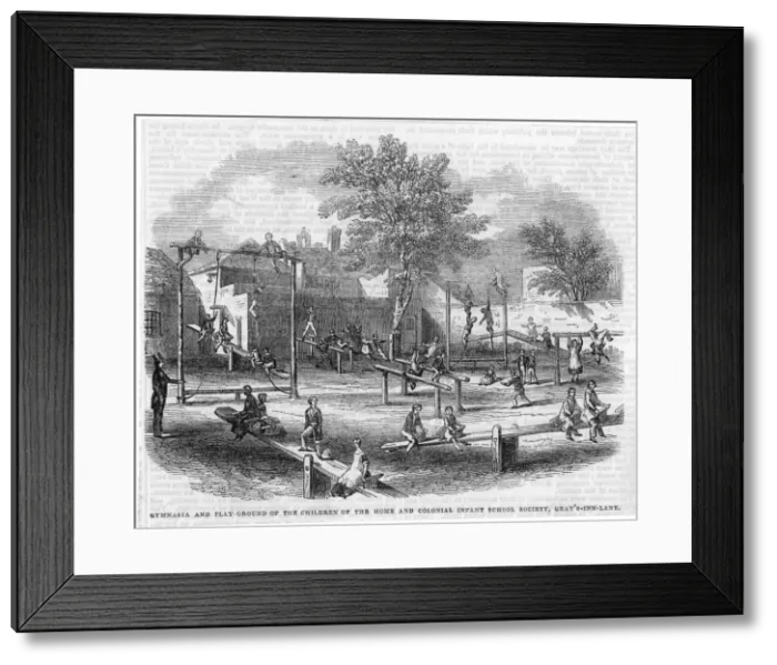 Framed Print : Gymnastics at School Framed Print : Gymnastics at School