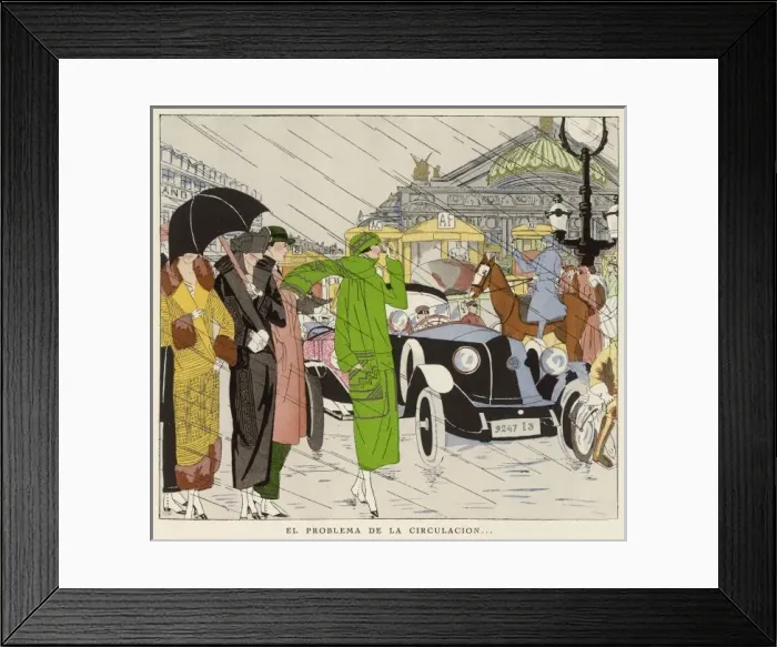Framed Print : Rain in Paris Framed Print : Rain in Paris