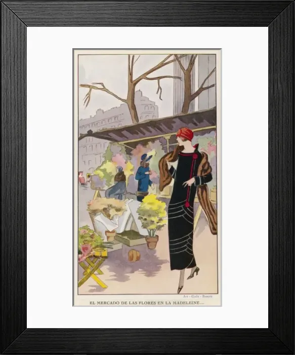 Framed Print : Flower Market Paris Framed Print : Flower Market Paris