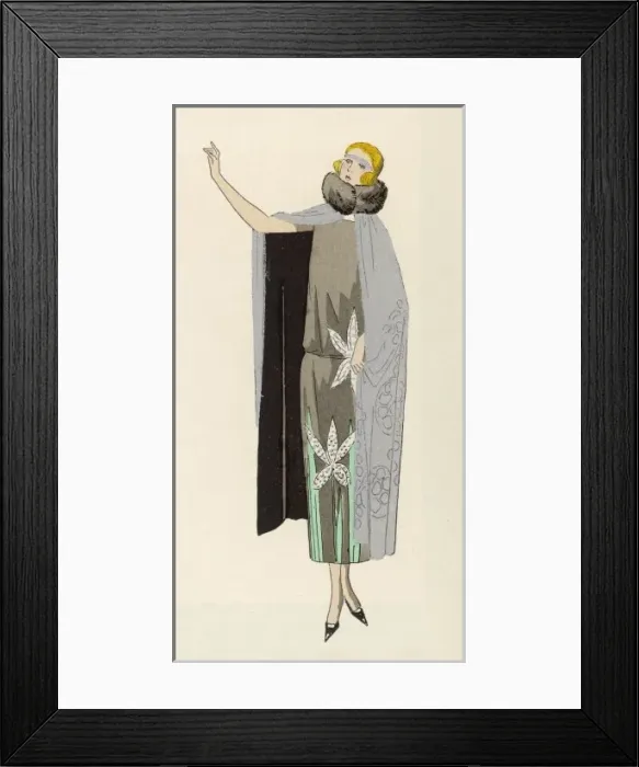 Framed Print : Lady in Winter Dress Framed Print : Lady in Winter Dress