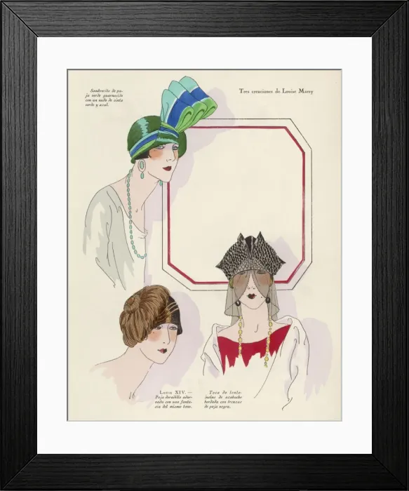 Framed Print : HATS FOR 1924 Framed Print : HATS FOR 1924