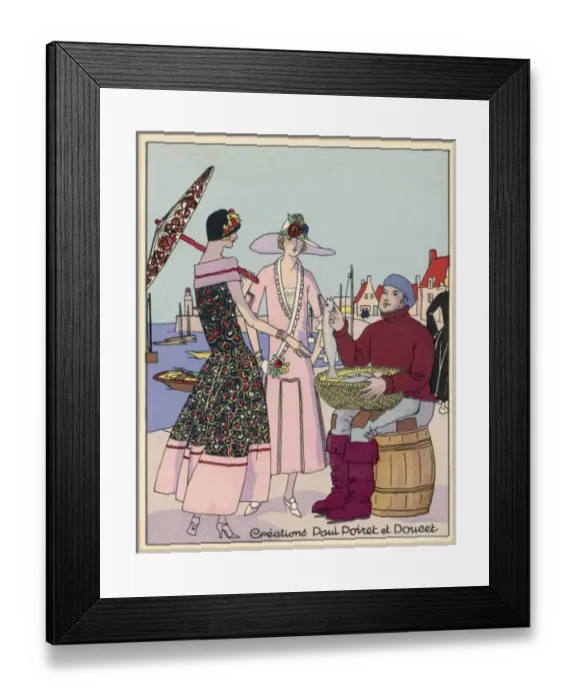 Framed Print : Fisherman and Clients Framed Print : Fisherman and Clients
