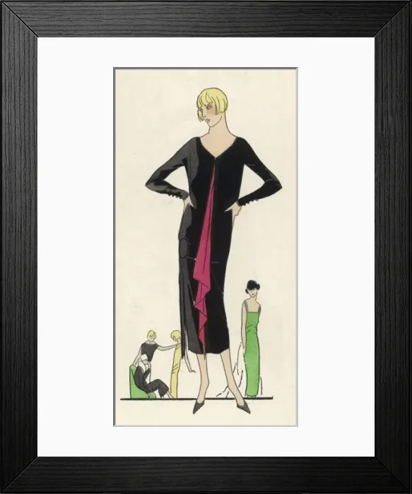 Framed Print : Visiting Dress Drecoll Framed Print : Visiting Dress Drecoll