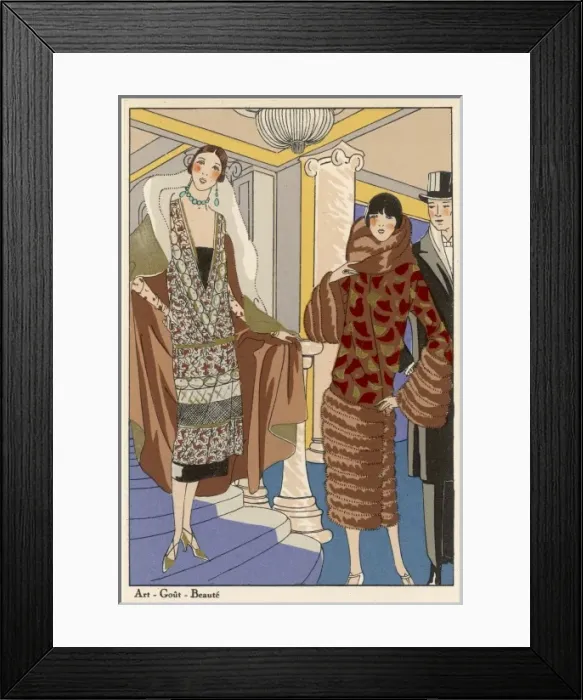 Framed Print : Two in Evening Dress Framed Print : Two in Evening Dress