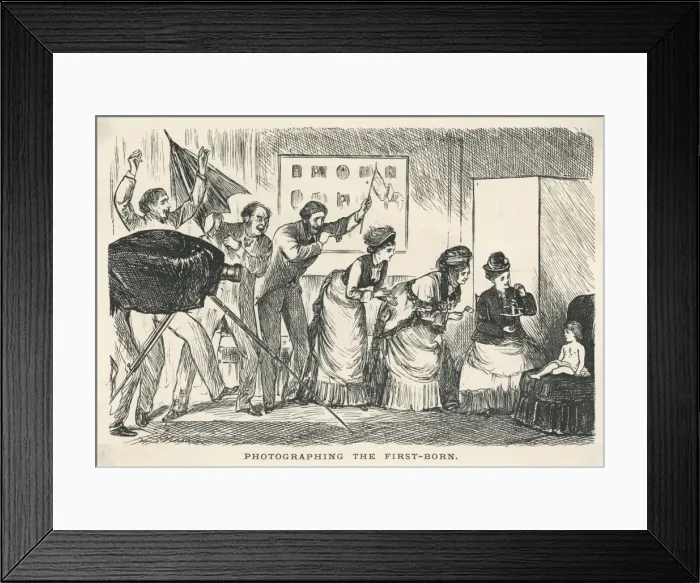Framed Print : Photographing First-Born Framed Print : Photographing First-Born