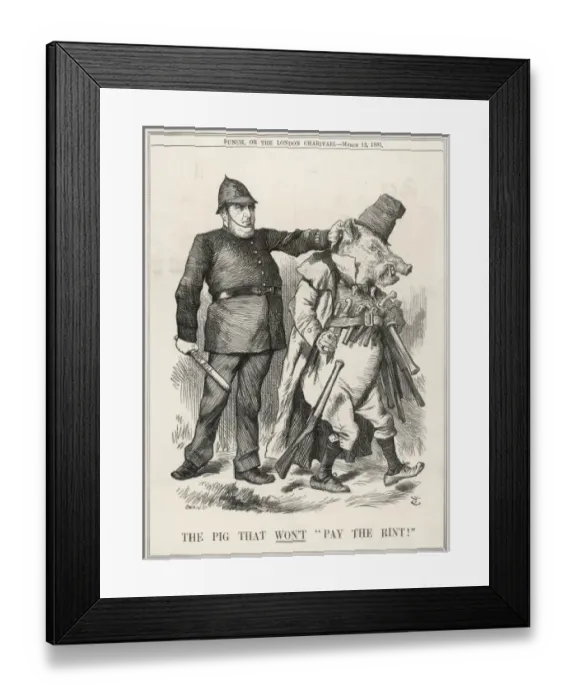 Framed Print : Pig that Won t Pay Framed Print : Pig that Won t Pay