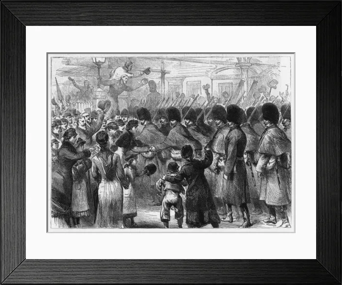 Framed Print : Troops from England Framed Print : Troops from England