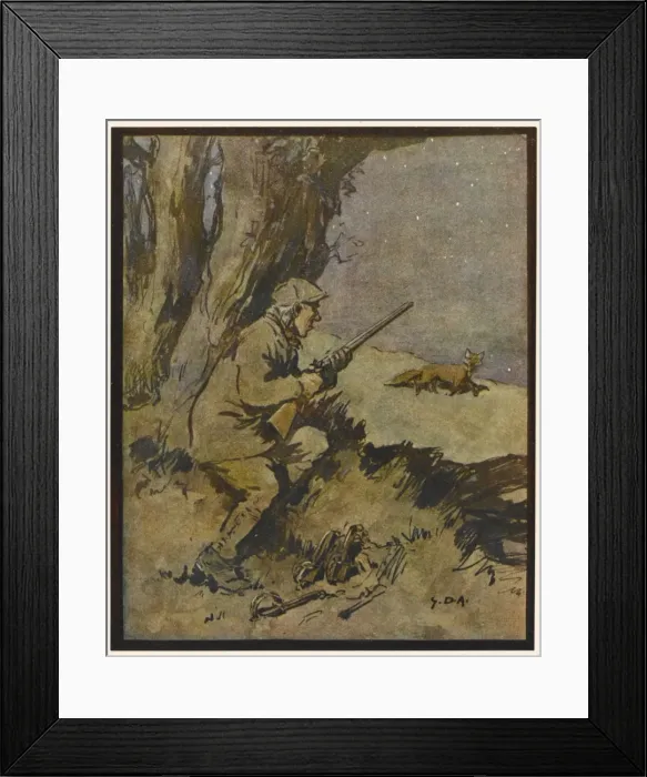 Framed Print : Hunting Alphabet - V Framed Print : Hunting Alphabet - V