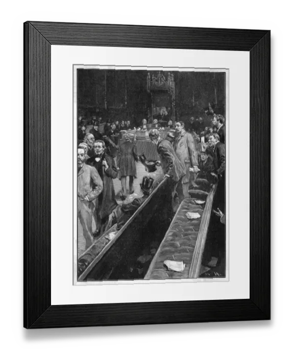Framed Print : Irish Mps Expelled
