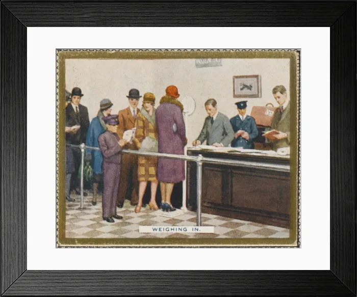 Framed Print : Passengers Weigh In Framed Print : Passengers Weigh In