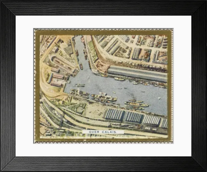 Framed Print : Calais from the Air Framed Print : Calais from the Air