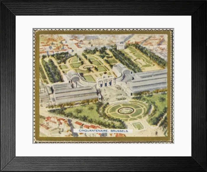 Framed Print : Brussels Parc from Air Framed Print : Brussels Parc from Air