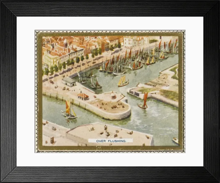 Framed Print : Vlissingen from the Air Framed Print : Vlissingen from the Air