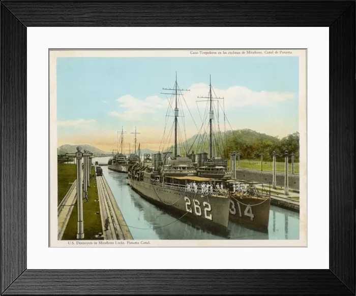 Framed Print : Miraflores Locks Framed Print : Miraflores Locks