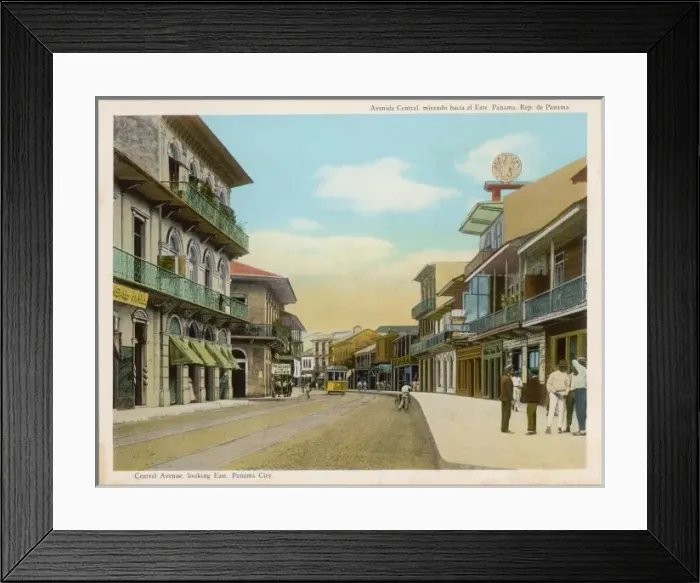 Framed Print : Panama City 1914 Framed Print : Panama City 1914