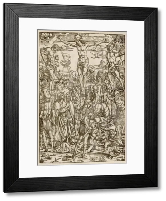 Framed Print : Jesus Crucified (I. B. ) Framed Print : Jesus Crucified (I. B. )