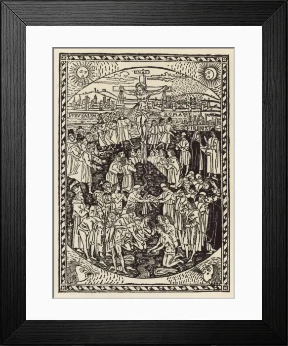 Framed Print : Jesus Crucified (Anon) Framed Print : Jesus Crucified (Anon)