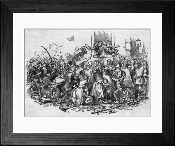 Framed Print : Stettin Bread Riots Framed Print : Stettin Bread Riots