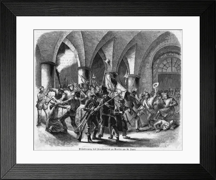 Framed Print : Rioters Raid Arsenal Framed Print : Rioters Raid Arsenal