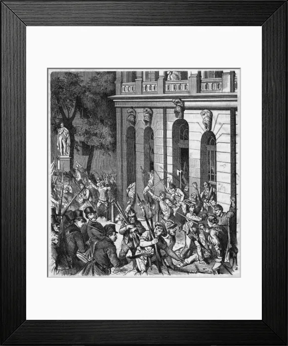 Framed Print : Rioting at Berlin - 2 Framed Print : Rioting at Berlin - 2