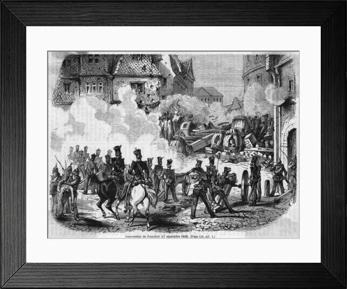 Framed Print : Frankfurt Streetfight Framed Print : Frankfurt Streetfight
